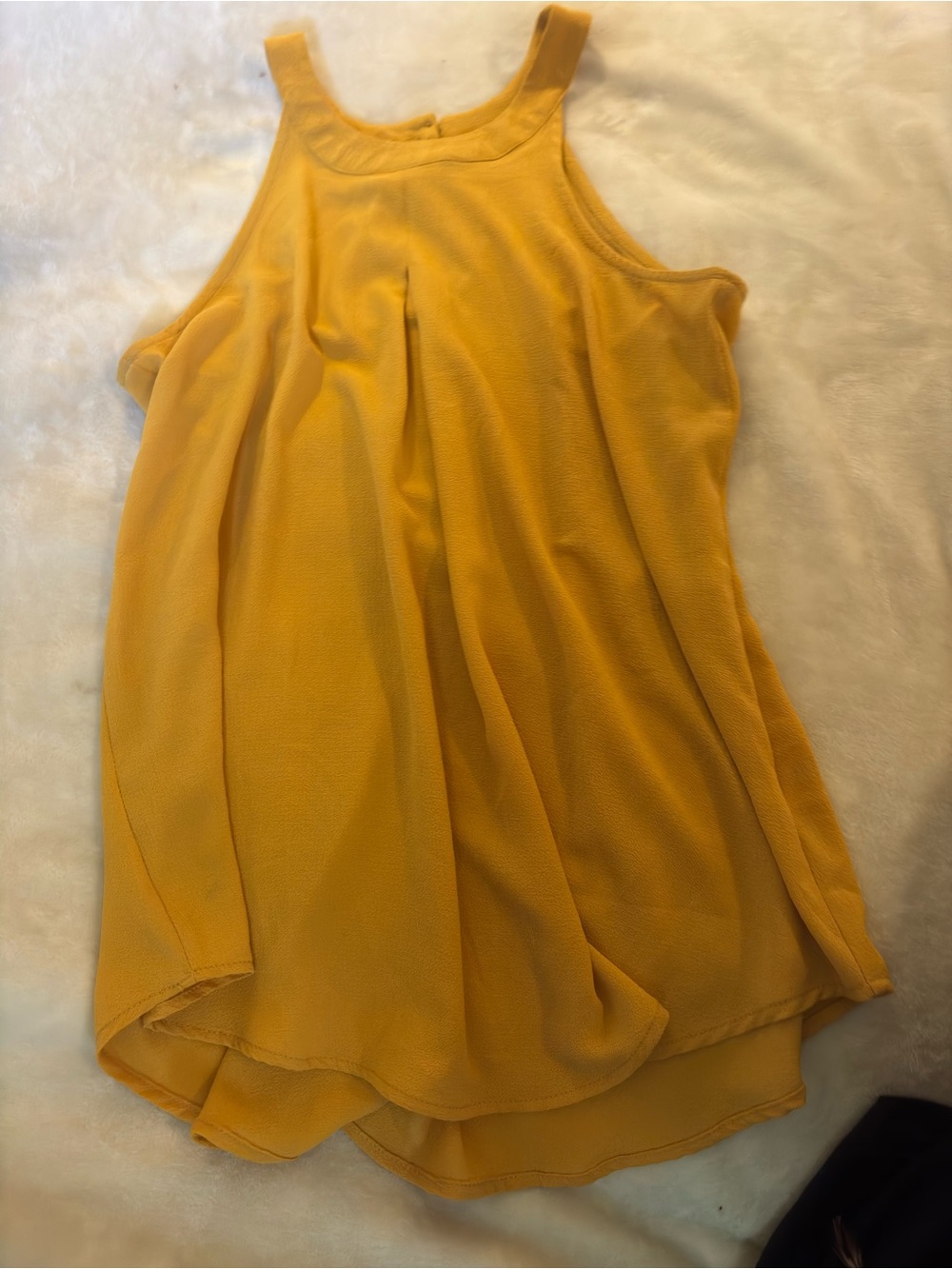 Sweet Wanderer Mustard Yellow Halter Tank Top